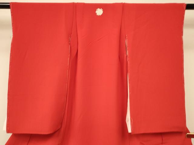 平和屋着物[]七五三　女の子　３歳　祝着　三つ身　緋色　逸品　DAAR6515ma