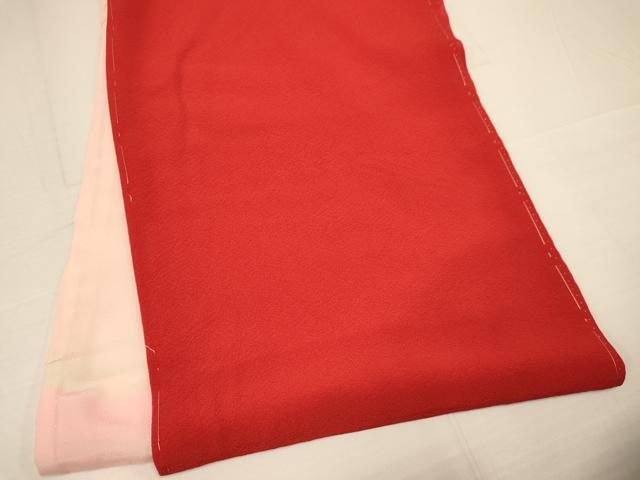 平和屋着物[]七五三　女の子　３歳　祝着　三つ身　緋色　逸品　DAAR6515ma