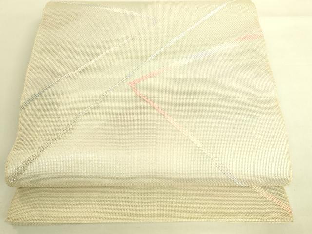 平和屋着物＊夏物 六通柄袋帯 抽象文様 正絹 逸品 DAAR6785cm