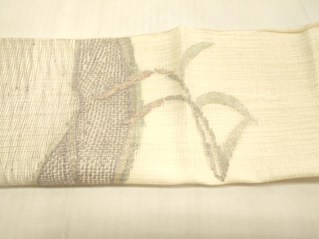 平和屋着物＊夏物 太鼓柄袋帯 稲穂 金糸 正絹 逸品 DAAR6999cm
