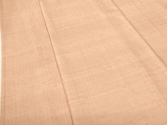 平和屋着物▽生紬 単衣 宍色 正絹 逸品 DAAR9473op