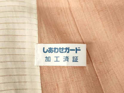 平和屋着物▽生紬 単衣 宍色 正絹 逸品 DAAR9473op