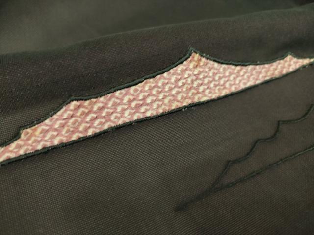 平和屋着物▽羽織　スリーシーズン　春夏秋　塵除け　紗　霞文　黒色　正絹　逸品　DAAS0051az