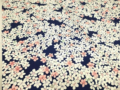 平和屋着物▽上質な小紋 単衣 花尽くし 正絹 逸品 DAAS0062az