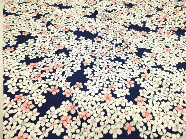 平和屋着物▽上質な小紋 単衣 花尽くし 正絹 逸品 DAAS0062az