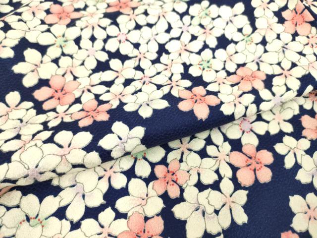 平和屋着物▽上質な小紋 単衣 花尽くし 正絹 逸品 DAAS0062az