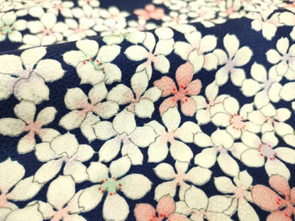 平和屋着物▽上質な小紋 単衣 花尽くし 正絹 逸品 DAAS0062az