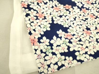 平和屋着物▽上質な小紋 単衣 花尽くし 正絹 逸品 DAAS0062az