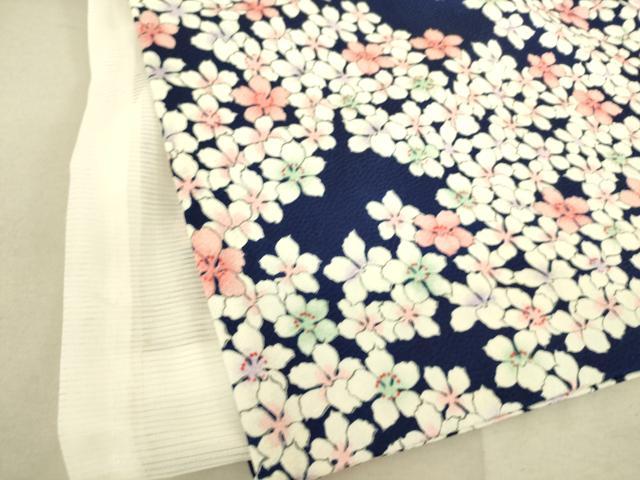 平和屋着物▽上質な小紋 単衣 花尽くし 正絹 逸品 DAAS0062az