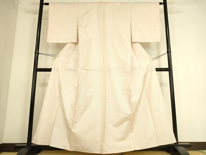 平和屋着物▽本場大島紬 白大島 単衣 80亀甲 総詰め 正絹 逸品 DAAS0063az