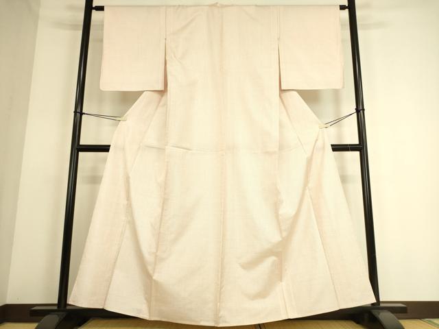 平和屋着物▽本場大島紬 白大島 単衣 80亀甲 総詰め 正絹 逸品 DAAS0063az