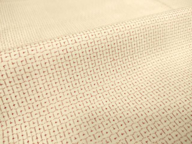 平和屋着物▽本場大島紬 白大島 単衣 80亀甲 総詰め 正絹 逸品 DAAS0063az