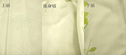平和屋着物▽訪問着 単衣 草花文 正絹 逸品 DAAS0071az