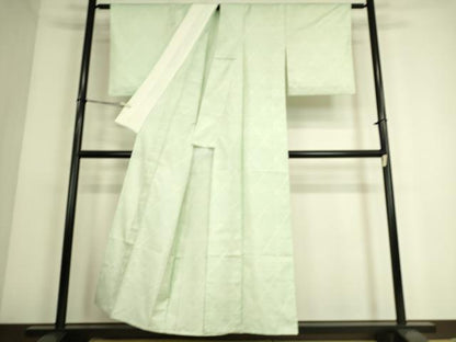 平和屋着物▽本場大島紬 白大島 単衣 菱繋ぎ 正絹 逸品 DAAS0073az