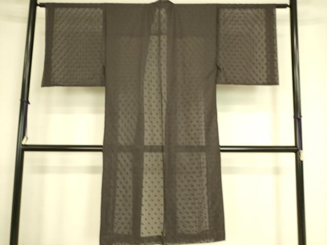平和屋着物▽男性 羽織 スリーシーズン 春夏秋 塵除け 紗 丸文 ロング丈 DAAS0108az