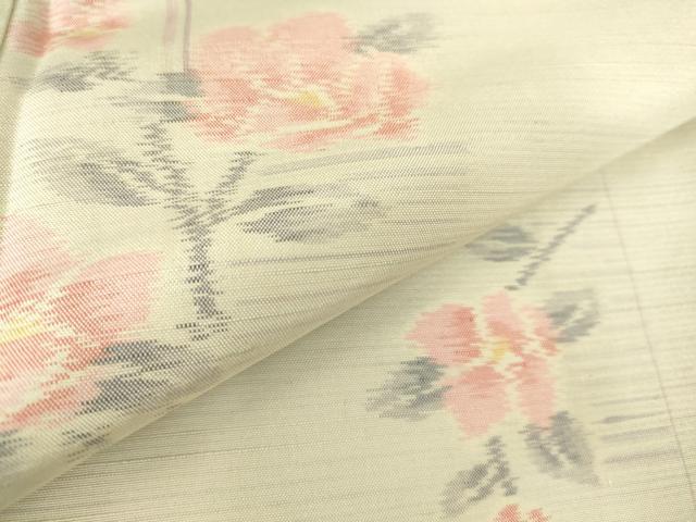 平和屋着物▽上質な紬 単衣 花間道 正絹 逸品 DAAS0121az