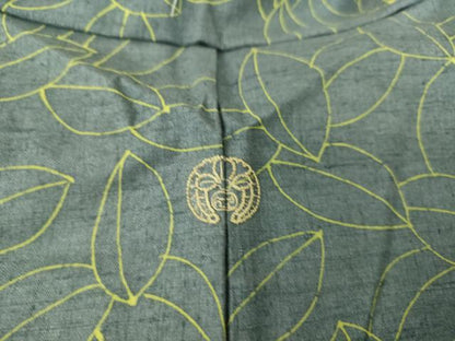 平和屋着物▽訪問着　紬地　単衣　舞花文　正絹　逸品　DAAS0131az