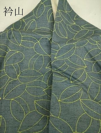 平和屋着物▽訪問着　紬地　単衣　舞花文　正絹　逸品　DAAS0131az