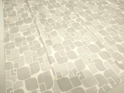 平和屋着物▽上質な紬 単衣 花尽くし 正絹 逸品 DAAS0132az
