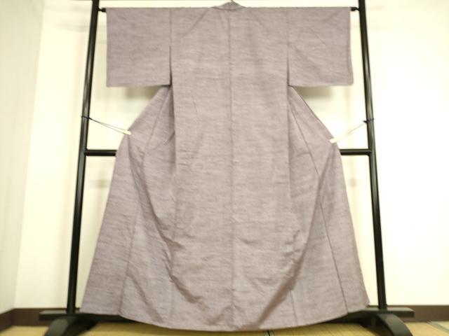 平和屋着物▽上質な紬 単衣 霞文 正絹 逸品 DAAS0139az