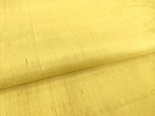 平和屋着物▽上質な紬 単衣 玉蜀黍色 正絹 逸品 DAAS0141az