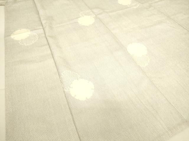 平和屋着物▽本塩沢　単衣　雪輪重ね文　正絹　逸品　DAAS0152az