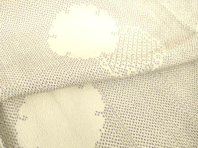 平和屋着物▽本塩沢　単衣　雪輪重ね文　正絹　逸品　DAAS0152az