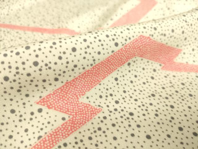 平和屋着物▽上質な小紋 単衣 松皮菱文 正絹 逸品 DAAS0169az