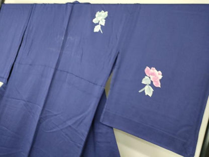 平和屋着物▽訪問着 単衣 草花シルエット 正絹 逸品 DAAS0171az
