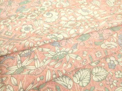 平和屋着物▽上質な小紋 単衣 辻が花 鬼しぼ縮緬 正絹 逸品 DAAS0185az