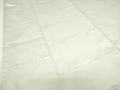 平和屋着物▽上質な紬 単衣 横段文 正絹 逸品 DAAS0189az