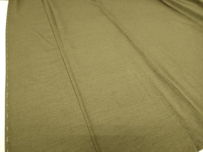 平和屋着物▽上質な紬 単衣 媚茶色 正絹 逸品 DAAS0190az