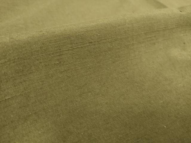 平和屋着物▽上質な紬 単衣 媚茶色 正絹 逸品 DAAS0190az