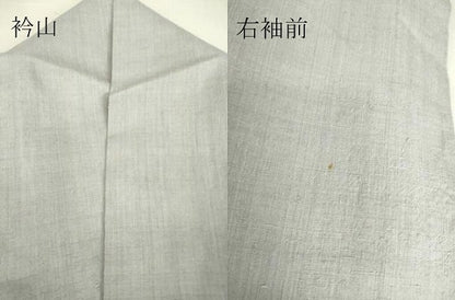 平和屋着物▽本場結城紬 重要無形文化財 単衣 霞色 正絹 逸品 DAAS0192az