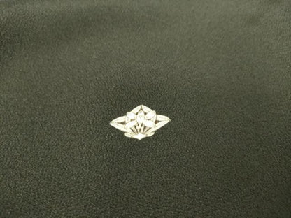 平和屋着物▽豪華黒留袖 単衣 友禅 霞花文 金彩 正絹 逸品 DAAS0195az