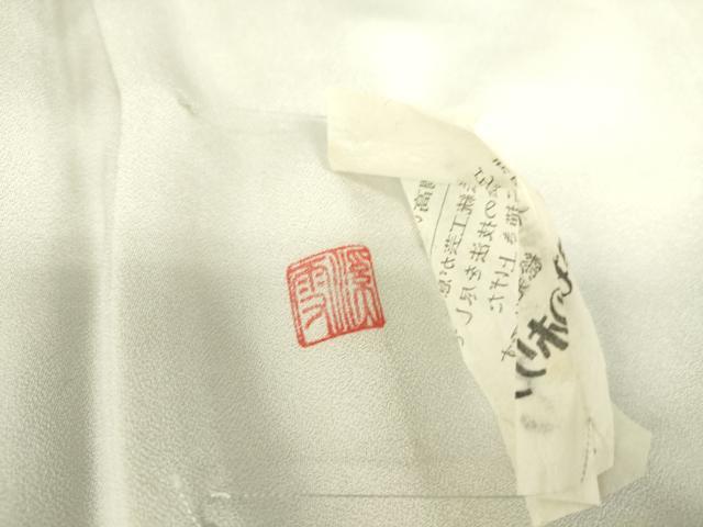 平和屋着物▽訪問着 単衣 作家物 風景花文 ホリケン謹製 正絹 逸品 未使用 DAAS0203az