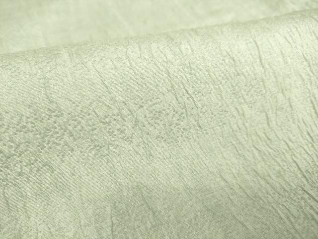 平和屋着物▽上質な色無地 結幡 単衣 千草鼠色 正絹 逸品 DAAS0222az