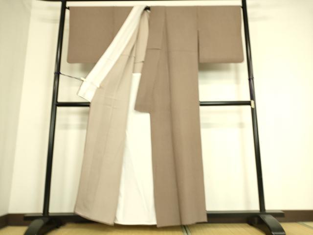 平和屋着物▽江戸小紋　単衣　子持ち縞　正絹　逸品　DAAS0232az
