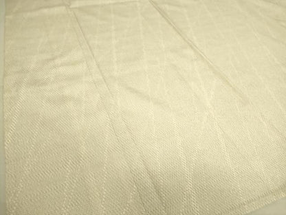 平和屋着物▽本塩沢 単衣 斜縞 110亀甲 正絹 逸品 DAAS0233az