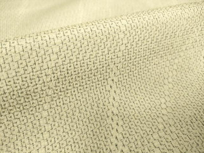 平和屋着物▽本塩沢 単衣 斜縞 110亀甲 正絹 逸品 DAAS0233az