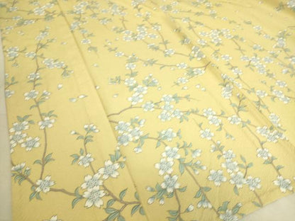 平和屋着物▽上質な小紋 単衣 枝桜文 正絹 逸品 DAAS0239az