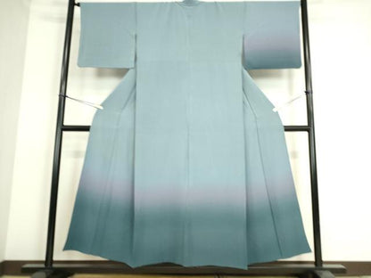 平和屋着物▽訪問着 単衣 霞文 暈し染め 正絹 逸品 DAAS0255az