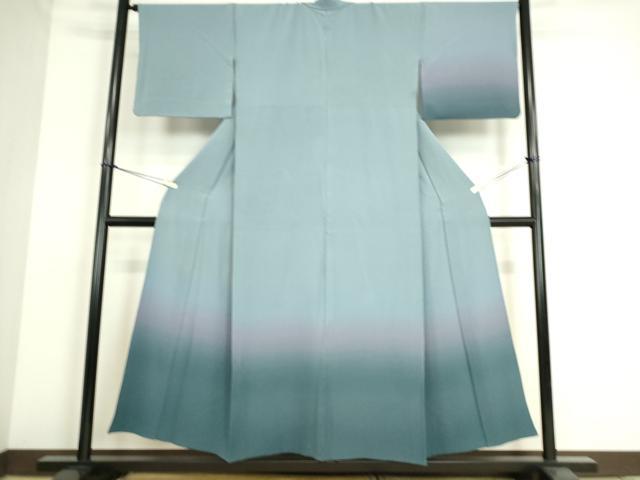 平和屋着物▽訪問着 単衣 霞文 暈し染め 正絹 逸品 DAAS0255az