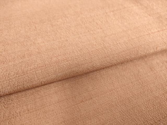 平和屋着物▽上質な紬 単衣 ときがら茶色 正絹 逸品 DAAS0257az