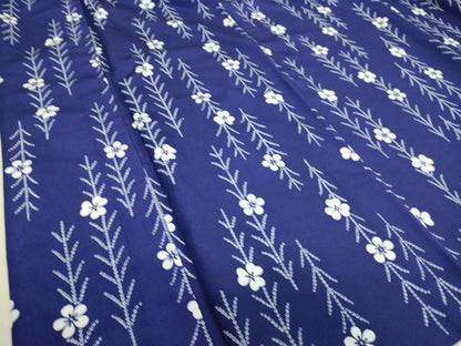 平和屋着物▽小紋 単衣 花間道 洗える着物 DAAS0265az