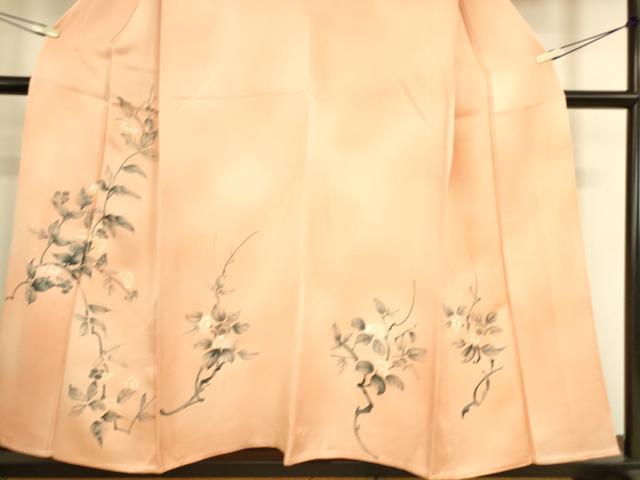平和屋着物▽訪問着 単衣 枝花文 手描き 正絹 逸品 DAAS0277az