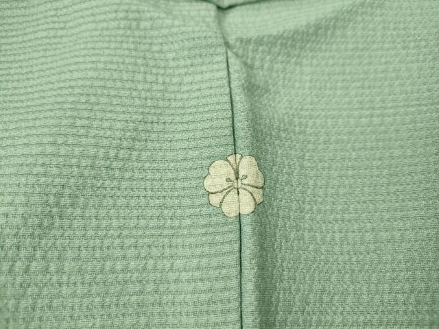 平和屋着物▽上質な色無地　単衣　作家物　草木重ね　本引き染　瓶覗色　反端付き　正絹　逸品　未使用　DAAS0296az