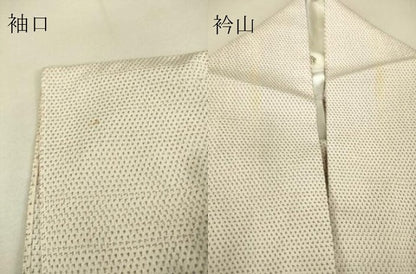 平和屋着物▽本塩沢 単衣 蚊絣 正絹 逸品 DAAS0308az
