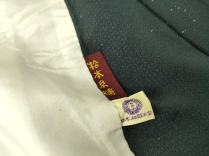 平和屋着物▽江戸小紋 単衣 角通し 正絹 逸品 DAAS0310az