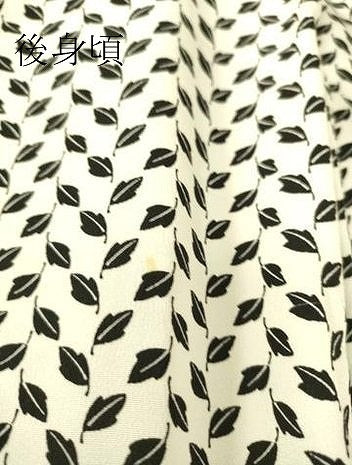 平和屋着物▽上質な小紋 単衣 舞葉文 正絹 逸品 DAAS0318az
